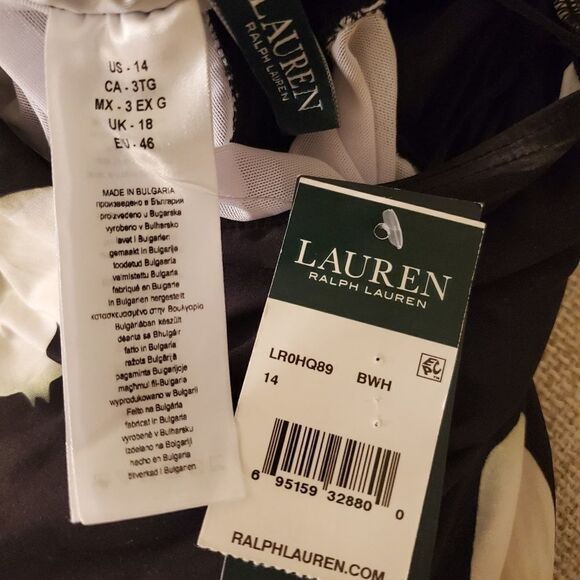 Ralph Lauren Villa Floral High Neck Halterkini Top - Picture 11 of 16